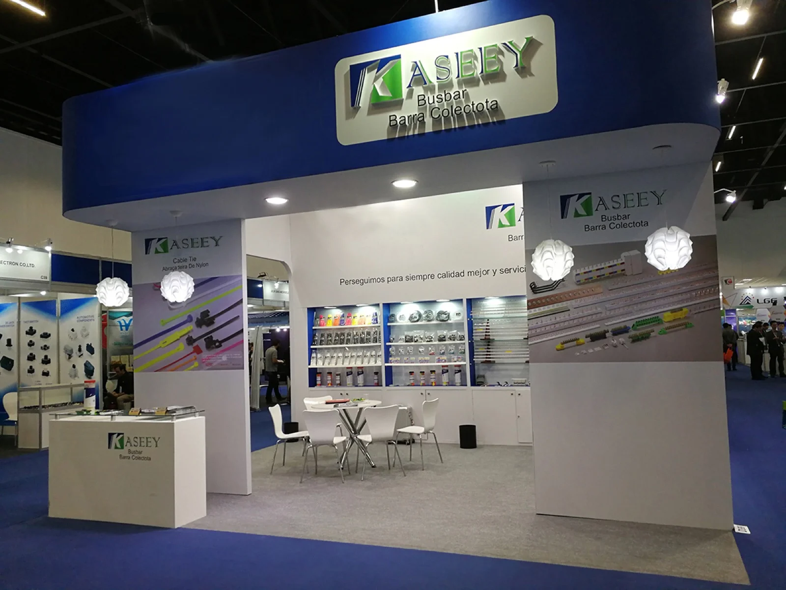 KASEEY busbar product display at an exhibition